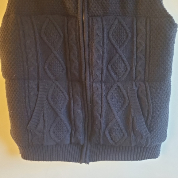 ANAPO MEN'S NAVY BLUE VEST SIZE LARGE UNDERARM TO UNDERARM 46" TOTAL LENGTH 28" - Picture 4 of 8